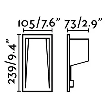 Уличный встраиваемый светильник Soun темно-серый