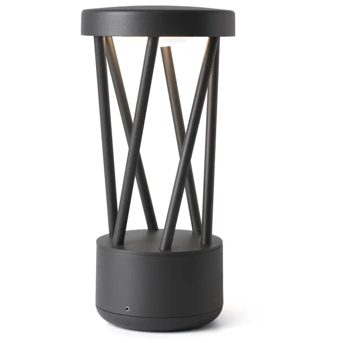 Ландшафтный светильник Twist темно-серый низкий