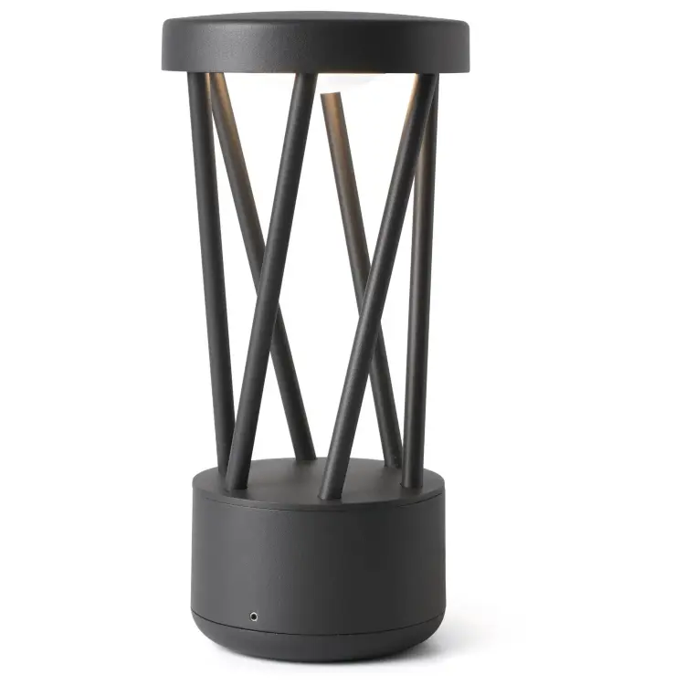 Ландшафтный светильник Twist темно-серый низкий