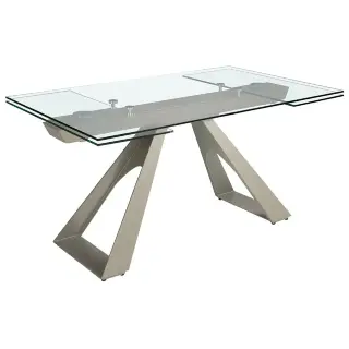 Раздвижной обеденный стол 1125/MC22052DT из закаленного стекла 160/200/240 x 90
