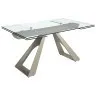 Раздвижной обеденный стол 1125/MC22052DT из закаленного стекла 160/200/240 x 90