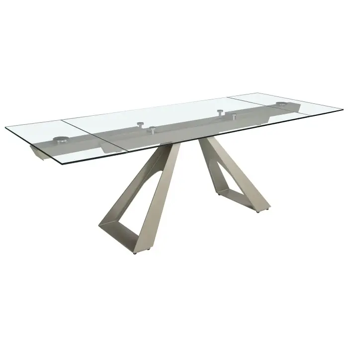 Раздвижной обеденный стол 1125/MC22052DT из закаленного стекла 160/200/240 x 90