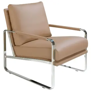 Кресло SF399/5046 из экокожи цвета норки