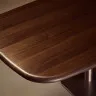 Стол Melvar из 100% орехового шпона с основанием из стали 180 x 100