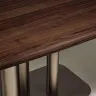 Стол Melvar из 100% орехового шпона с основанием из стали 180 x 100
