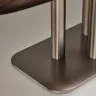 Стол Melvar из 100% орехового шпона с основанием из стали 180 x 100