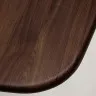 Стол Melvar из 100% орехового шпона с основанием из стали 180 x 100