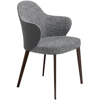 Обеденный стул 4102/A204 обитый тканью и экокожей