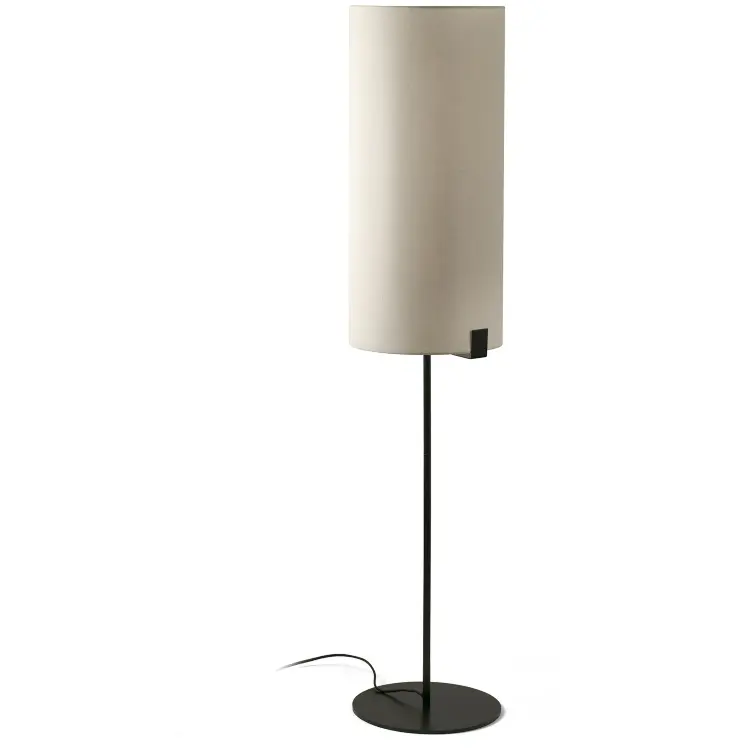 Торшер NILA L черный с белым абажуром 1xE27