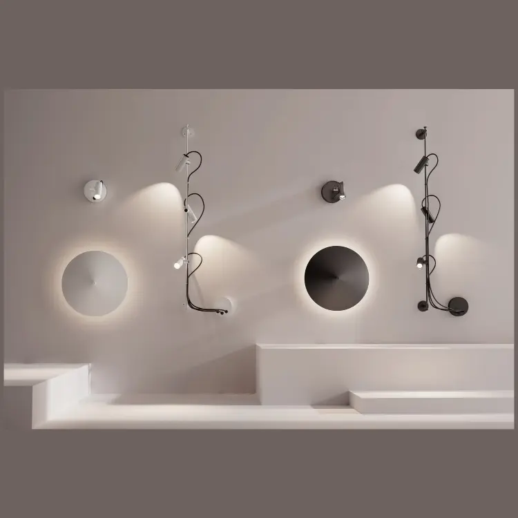 Настенный светильник CLAP черный LED 6W 3000K 38° C/PLAT S