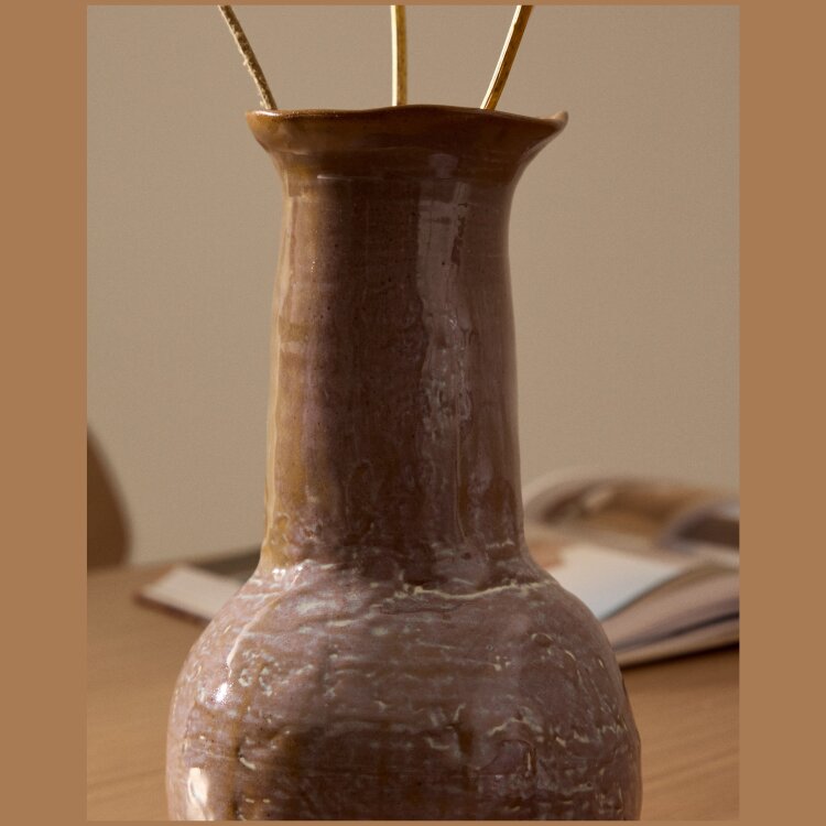 Olaris Ваза керамическая разноцветная 15,3 см