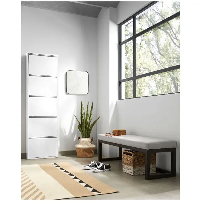 Банкетка Yola серая 128 см