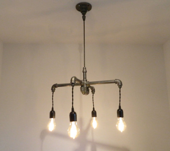 Люстра Crossed Industrial Water Pipe