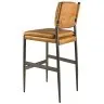 Барный стул 4167 из коричневой кожи