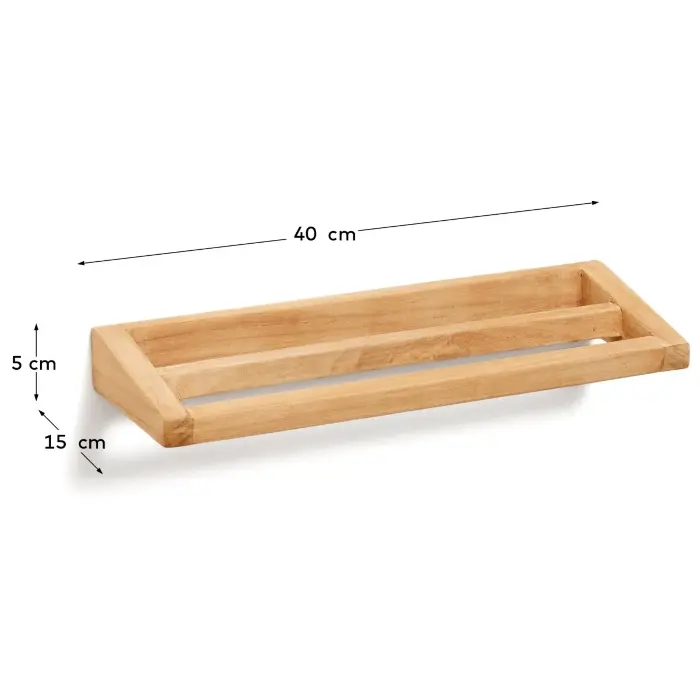 Kenta Вешалка для полотенец из массива тика 40 x 5 см