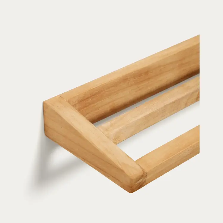 Kenta Вешалка для полотенец из массива тика 40 x 5 см