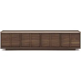 Onix Подставка под телевизор с ореховым шпоном в темной отделке, 200 x 45 см