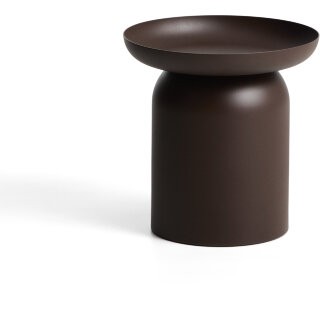 Уличный столик Arcola из темно-коричневого алюминия, диаметр 45 см