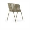 Saconca Садовый стул из шнура и стали с бежевой окраской