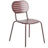 Уличный стул Brai из оцинкованной стали бордового цвета