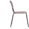 Уличный стул Brai из оцинкованной стали бордового цвета