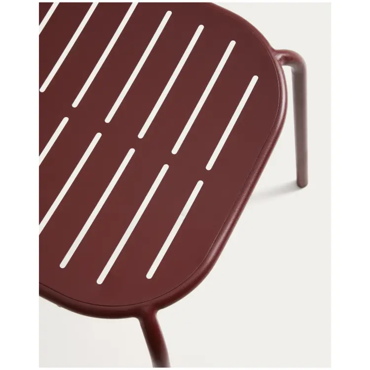 Уличный стул Brai из оцинкованной стали бордового цвета