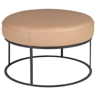 Банкетка из коричневой кожи 5190