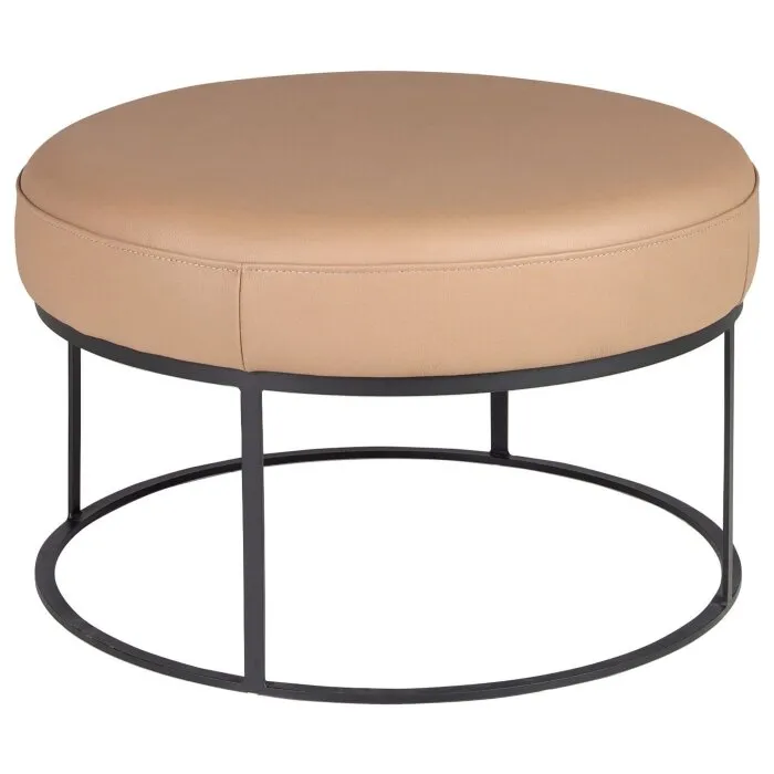 Банкетка из коричневой кожи 5190