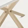Стол Arya 200x100 белый со стальными ножками под дерево