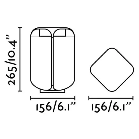 Уличный светильник BU-OH LED 26 см темно-серый