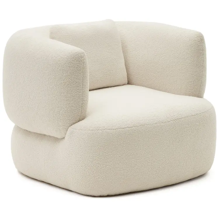 Martina Поворотное кресло в белоснежном цвете с подушкой