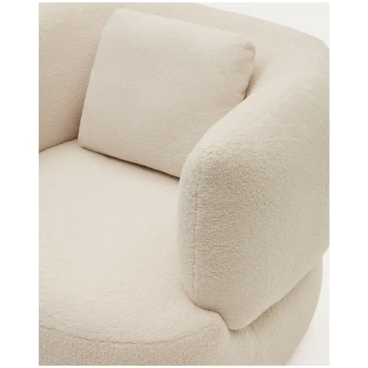 Martina Поворотное кресло в белоснежном цвете с подушкой