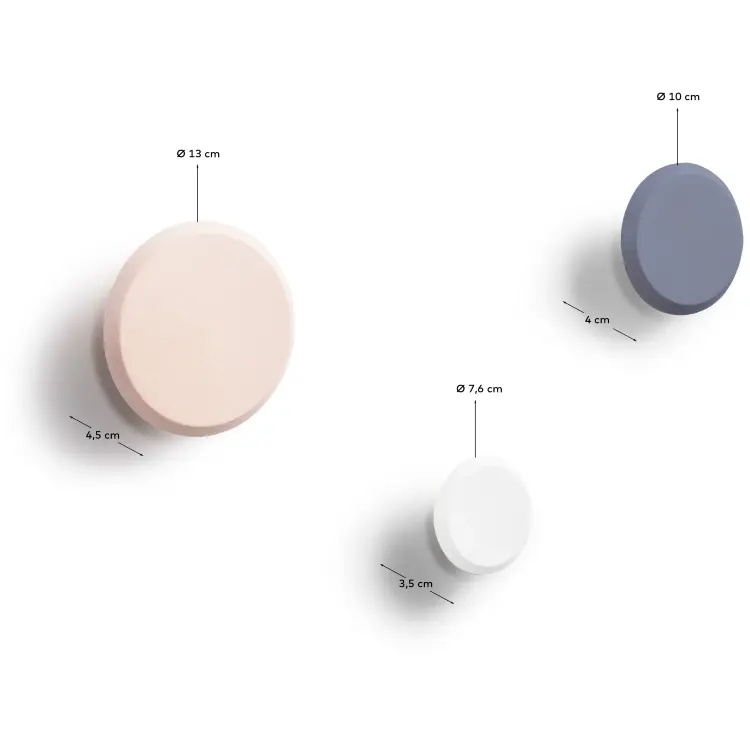 Nadua Набор вешалок натурального синего и белого цвета