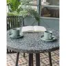 Круглый стол из терраццо Tella, черный Ø 75 см