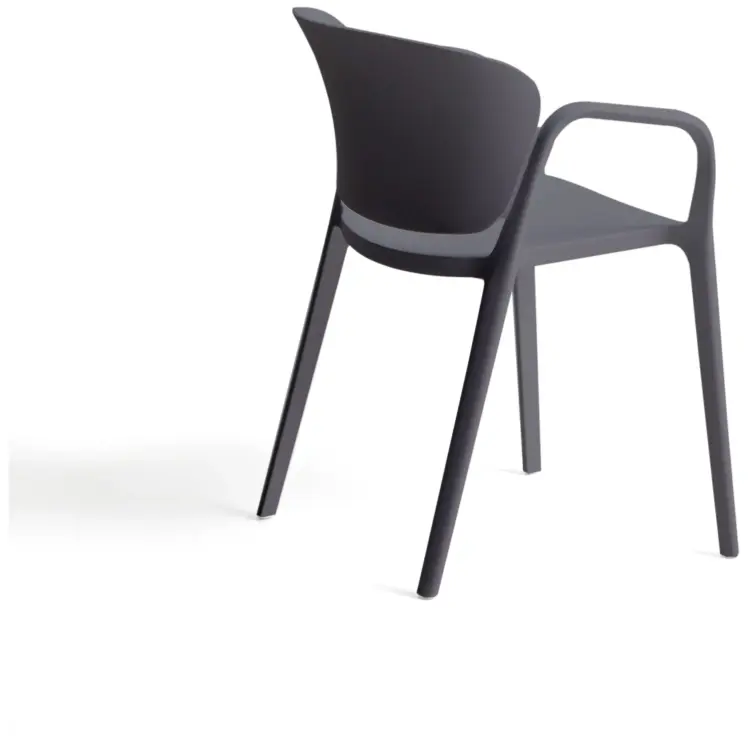 Уличный стул Ania темно-серый пластиковый