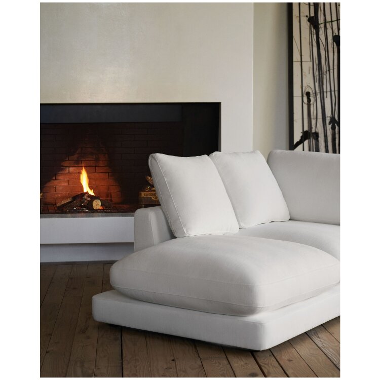 Gala 4-местный диван с левым шезлонгом белый 300 см