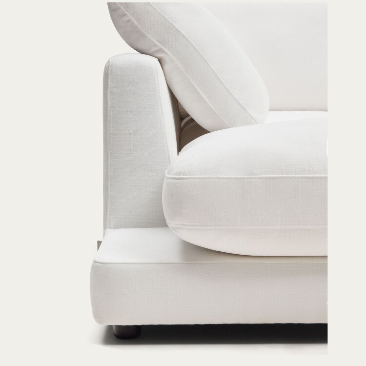 Gala 4-местный диван с левым шезлонгом белый 300 см