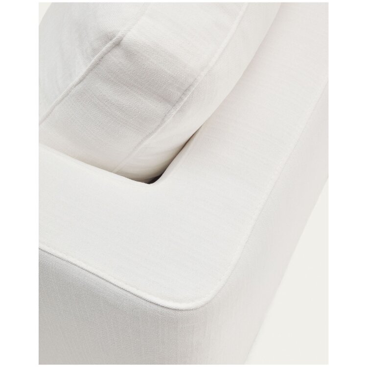 Gala 4-местный диван с левым шезлонгом белый 300 см