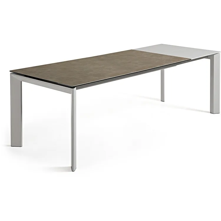 Стол Atta 160 (220) x90 керамика серый