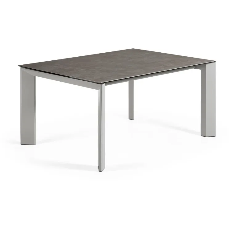 Стол Atta 160 (220) x90 керамика серый