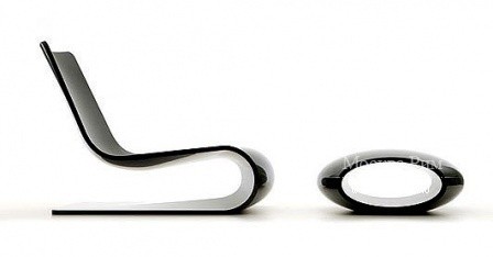 Кресло Nouvelle Vague с оттоманкой