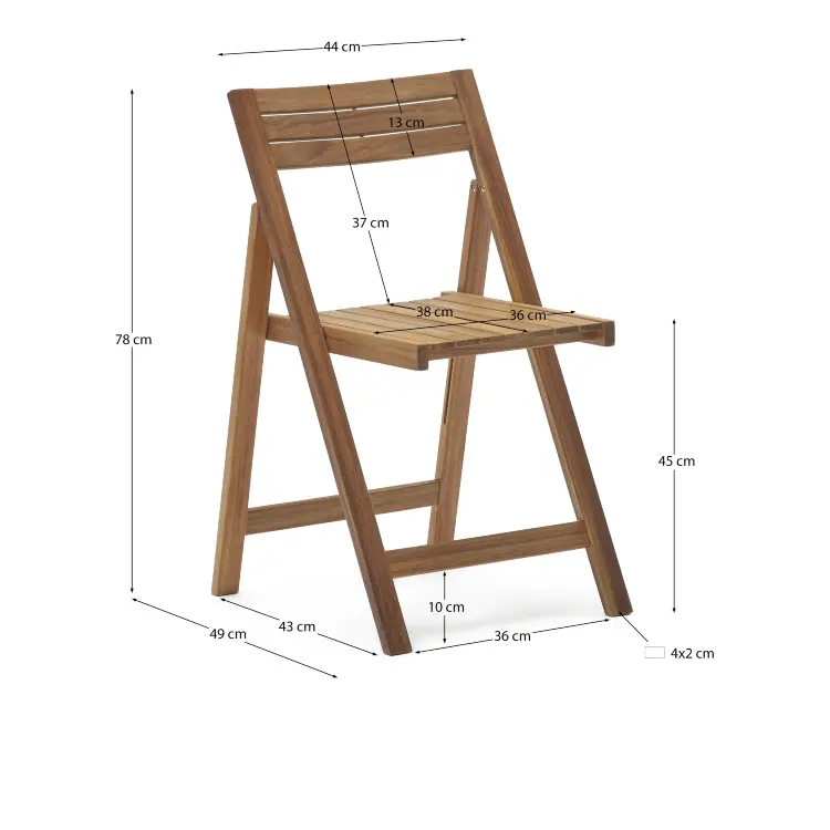 Sadirar  Складной садовый стул из массива акации