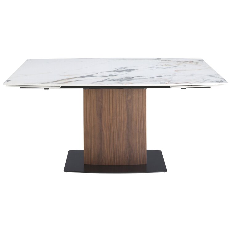 Раздвижной обеденный стол 1133/DT966 из керамики в мраморной отделке
