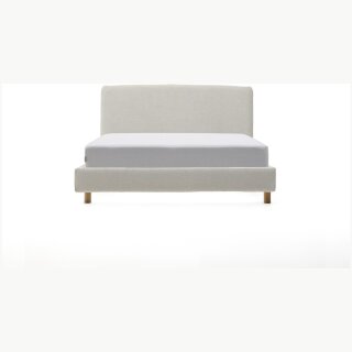 Кровать Valma из жемчужного шенилла со съемным чехлом для матраса 90 x 200 см