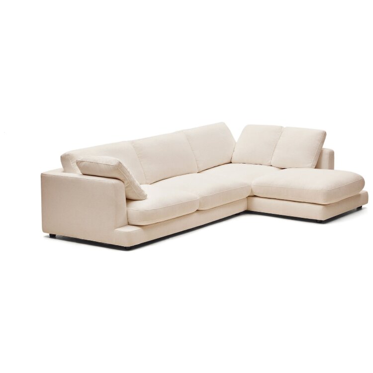 Gala 4-местный диван с правым шезлонгом бежевый 300 см