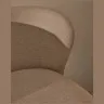Ciselia Полубарный стул из бежевого шенилла и ясеня в натуральной отделке