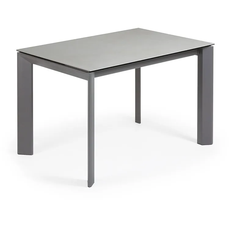 Стол Atta 120 (180) x80 антрацит, керамика
