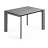 Стол Atta 120 (180) x80 антрацит, керамика