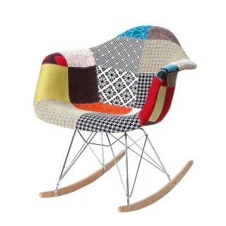 Стул Eames RAR Rocking Patchwork