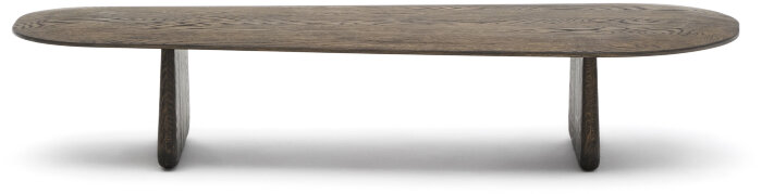 Журнальный столик Pirita из массива дуба в темной отделке, 146